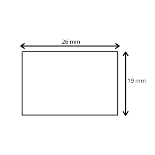 Etiketten 26x19 rechthoek